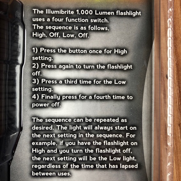 NEW IllumiBrite Aluminum LED Flashlight 1000 Lumen - Picture 7 of 13